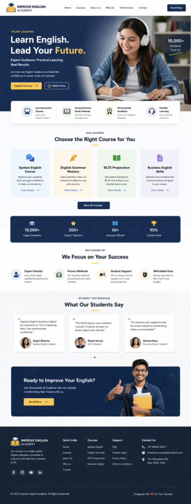 Web design portfolio showcasing modern website projects including ecommerce, real estate, and business websites